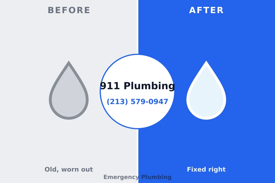 Before and after: plumbing company Sheridan, IN